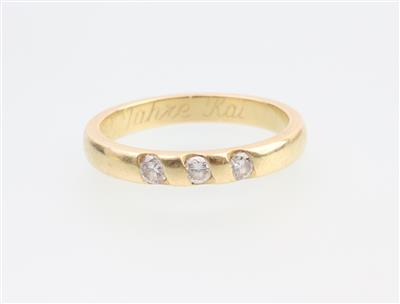 Brillant Ring zus. 0,21 ct - Jewellery and watches