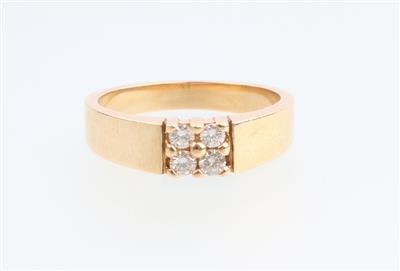 Brillant Ring zus. ca. 0,25 ct - Klenoty a Hodinky