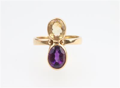 Citrin Amethyst Ring - Klenoty a Hodinky