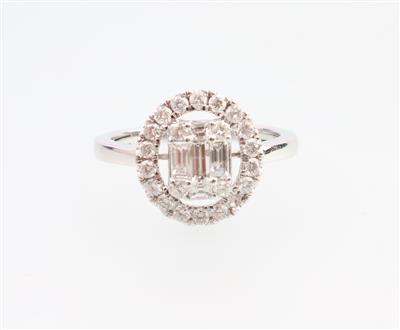 Diamant Ring zus. 0,77 ct - Klenoty a Hodinky