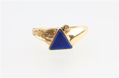 Lapis Lazuli Achtkantdiamant Ring - Gioielli e orologi