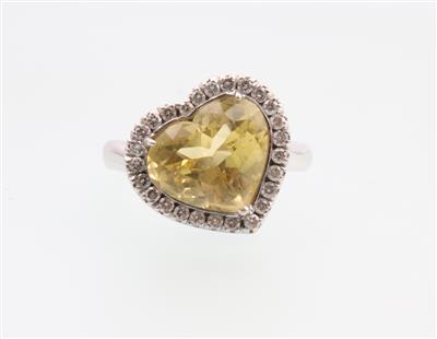 Brillant Citrin Ring - Gioielli