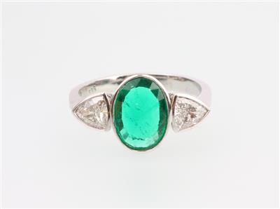 Diamant Smaragd Ring - Weihnachtsauktion