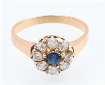 Diamant Saphir Ring - Schmuck und Uhren