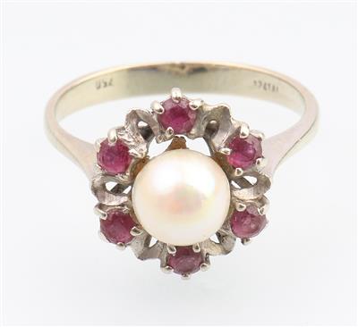 Rubin Kulturperlen Ring - Jewellery and watches