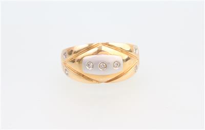 Brillant Ring zus. 0,11 ct - Jewellery and watches