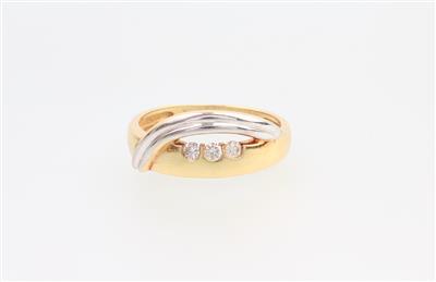 Brillant Ring zus. 0,12 ct - Jewellery and watches