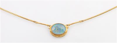 Opal-Triplette Brillanten Collier - Klenoty a Hodinky