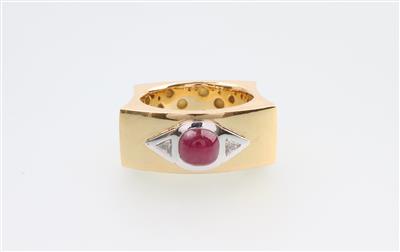 Rubin Diamantring - Jewellery and watches