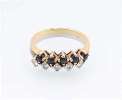 Brillant Saphir Ring - Schmuck und Uhren