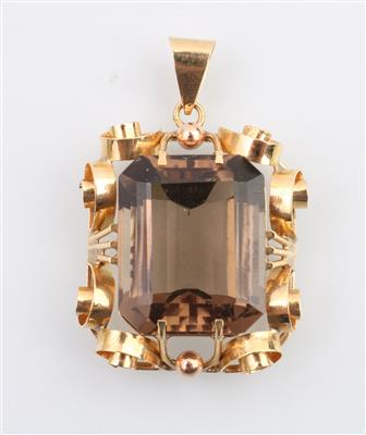 Rauchquarz Anhänger ca. 18,30 ct - Schmuck und Uhren