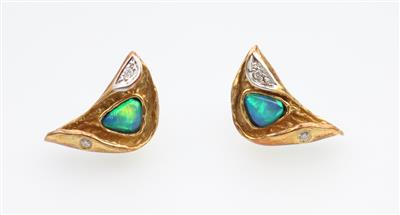 Brillant Opal Ohrstecker - Schmuck und Uhren