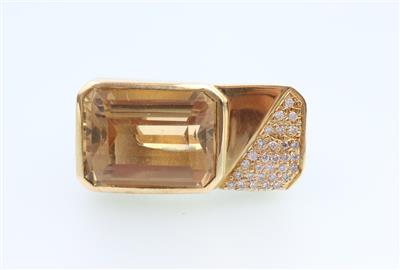 Brillant Citrin Ring - Jewellery and watches