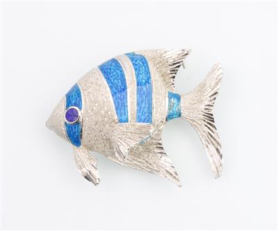 Brosche Fisch - Schmuck und Uhren