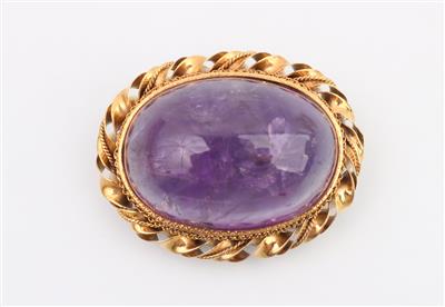 Amethyst Brosche ca. 81 ct - Schmuck und Uhren