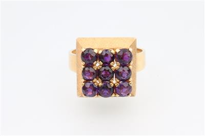 Amethyst Ring - Klenoty a Hodinky