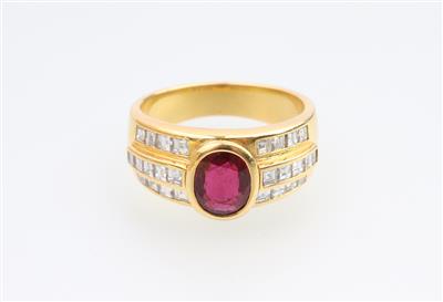 Diamant Rubin Ring - Jewellery and watches