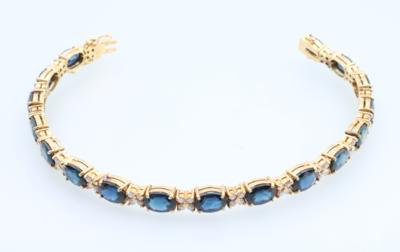 Brillant Saphir Armband - Klenoty a Hodinky