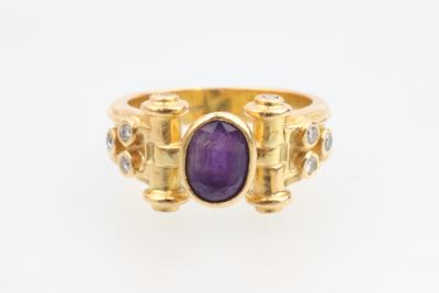 Amethyst Brillant Ring - Weihnachtsauktion "Juwelen und Schmuck"