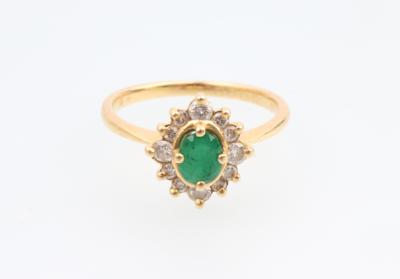 Brillant Smaragd Ring - Weihnachtsauktion "Juwelen und Schmuck"