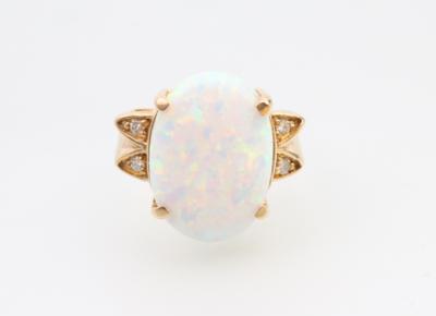 Opal Brillant Ring - Asta di Natale - Argenti, vetri, porcellane, incisione, militaria, tappeti