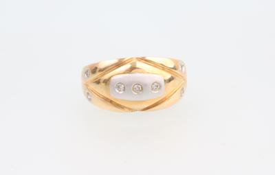 Brillant Ring zus. 0,11 ct - Jewellery and watches