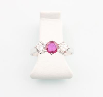 Brillant Rubin Ring - Schmuck und Uhren