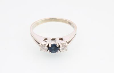 Brillant Saphir Ring - Klenoty a Hodinky