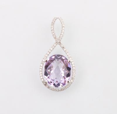 Brillant Amethyst Anhänger - Klenoty a Hodinky