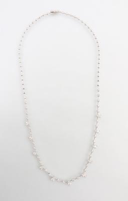 Brillantcollier zus. ca.1,90 ct - Klenoty a Hodinky