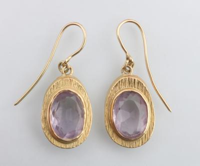 Amethyst Ohrgehänge - Schmuck und Uhren