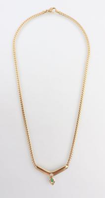 Smaragd-Brillant-Collier - Klenoty a Hodinky