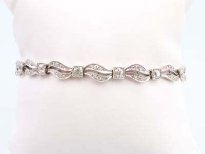 Diamantarmband zus. ca. 2,80 ct - Jewellery and watches