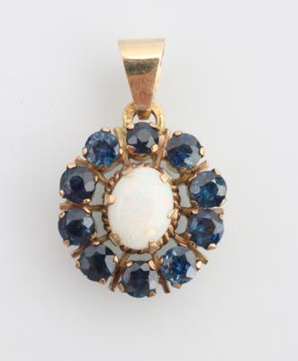 Saphir Opal Anhänger - Schmuck und Uhren