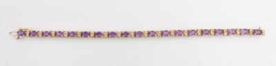 Brillant Amethyst Armband - Klenoty a Hodinky