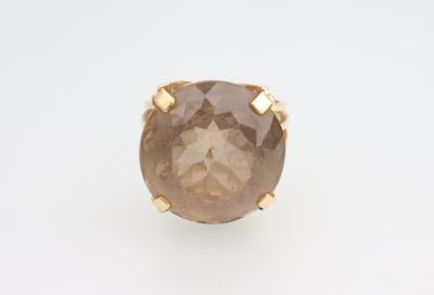 Rauchquarz Ring ca. 22 ct - Schmuck und Uhren