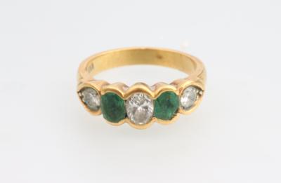Smaragd Diamant Ring - Gioielli e orologi