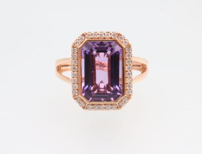 Amethyst Brillant Ring - Jewellery and watches