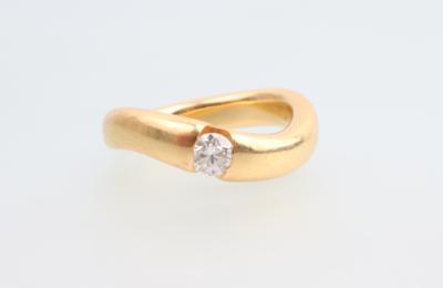 Brillant Ring 0,38 ct (grav.) - Jewellery and watches