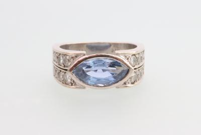 Brillant Saphir Ring - Klenoty a Hodinky