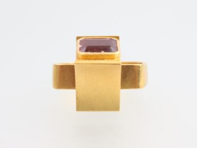 Granat Design Ring - Klenoty a Hodinky