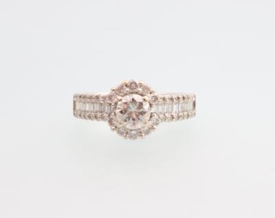 Brillant Diamantring zus. ca. 1,35 ct - Klenoty a Hodinky