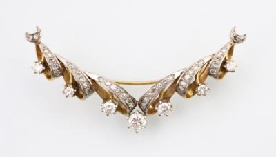 Brillant Diamant Brosche - Weihnachtsauktion "Juwelen und Schmuck"