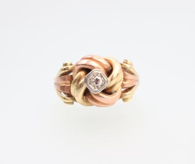 Brillant Knotenmuster Ring - Christmas Auction "Wrist- and Pocket Watches