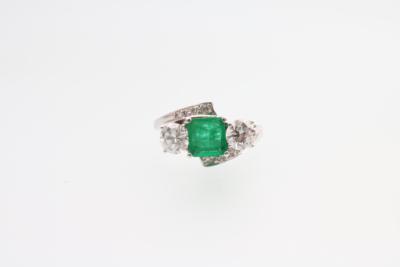Brillant Smaragd Ring - Asta di Natale "Orologi da polso e da tasca