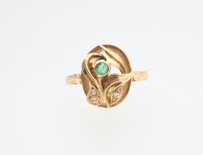 Smaragd Diamant Ring - Asta di Natale "Orologi da polso e da tasca