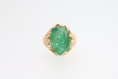 Smaragd Ring ca. 7 ct - Vánoční aukce "Náramkové a kapesní hodinky