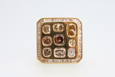 Diamant Ring zus. 5,32 ct - Jewellery and watches