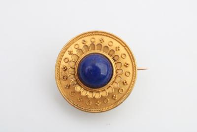 Lapis-Lazuli Brosche - Schmuck und Uhren