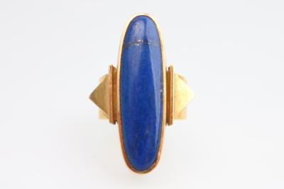 Lapis-Lazuli Design Ring - Schmuck und Uhren